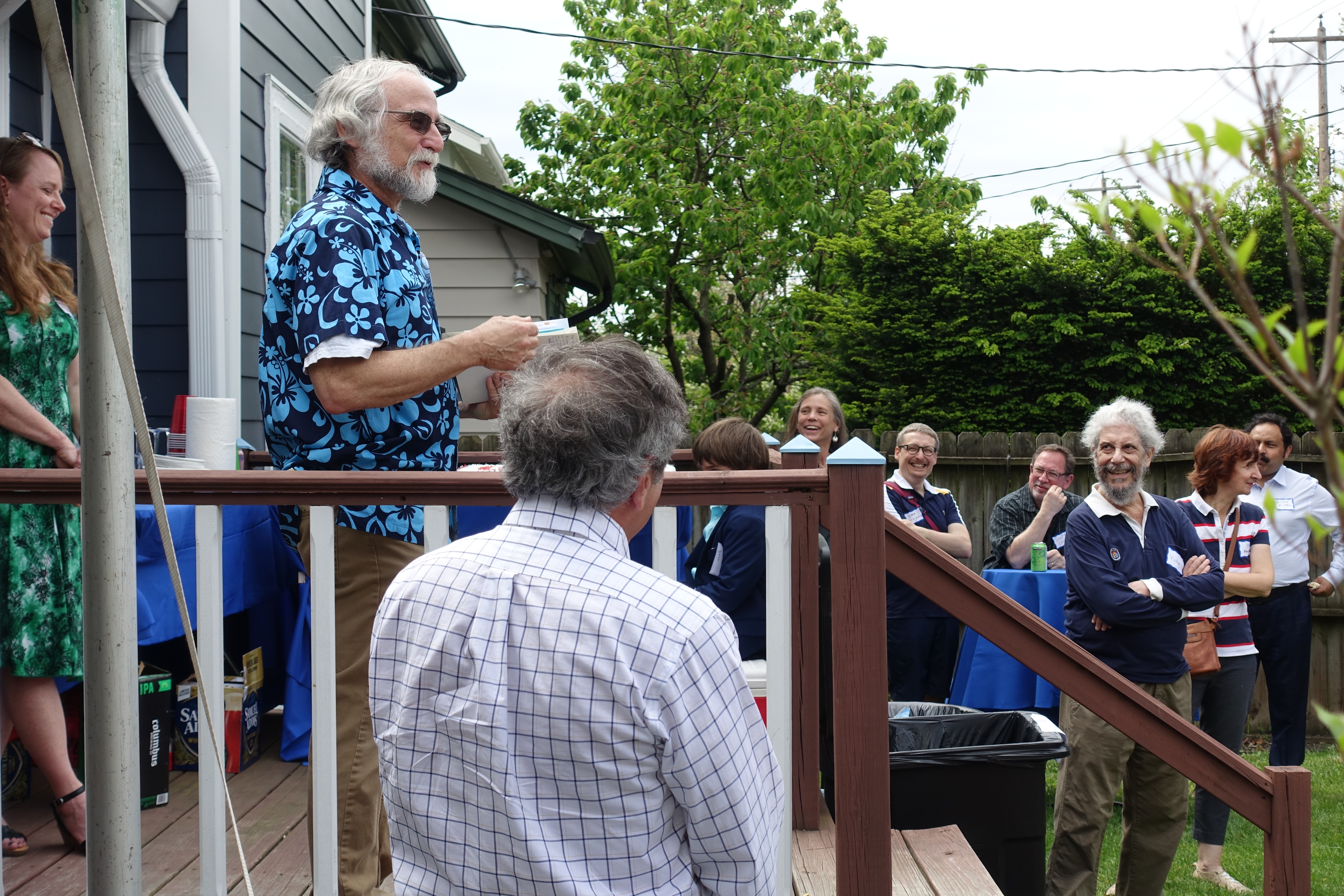 Brian Joseph at his retirement party