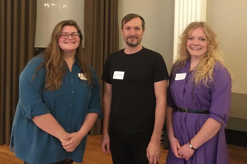 Victora Paxton, Noah Diewald and Frances Dillon, FLAS recipients