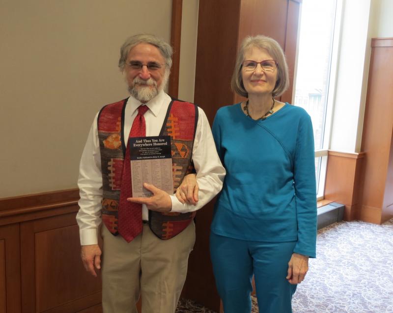 Brian Joseph with his wife Mary from his recent Festschrift