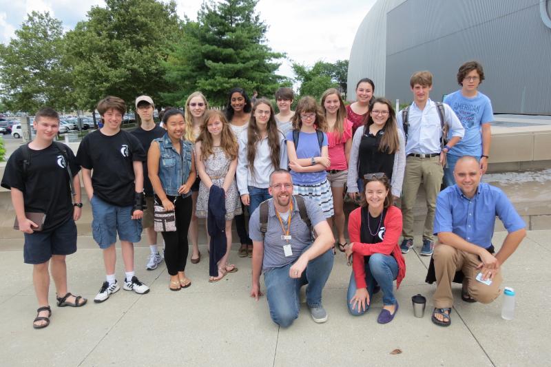 SLIYS students with instructors Mike Phelan, Jane Mitsch and Jefferson Barlew