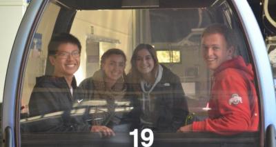 Students in ferris wheel