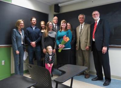 Faculty gathered for a group photo