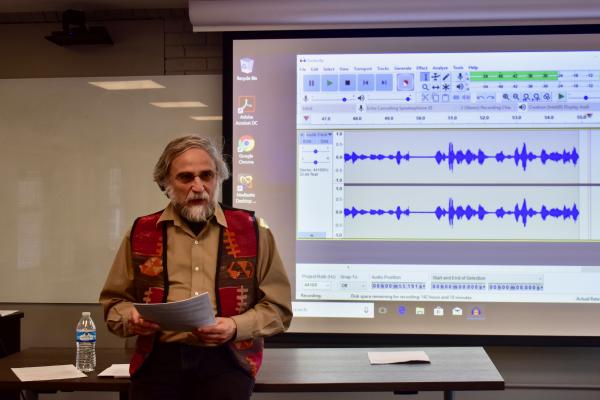 Greek linguistics workshop, taken by Marianna Katsoyannou