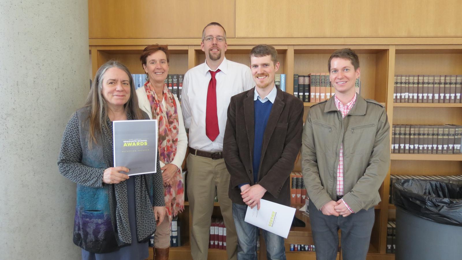 Julie supporting graduate students at the Graduate School awards ceremony