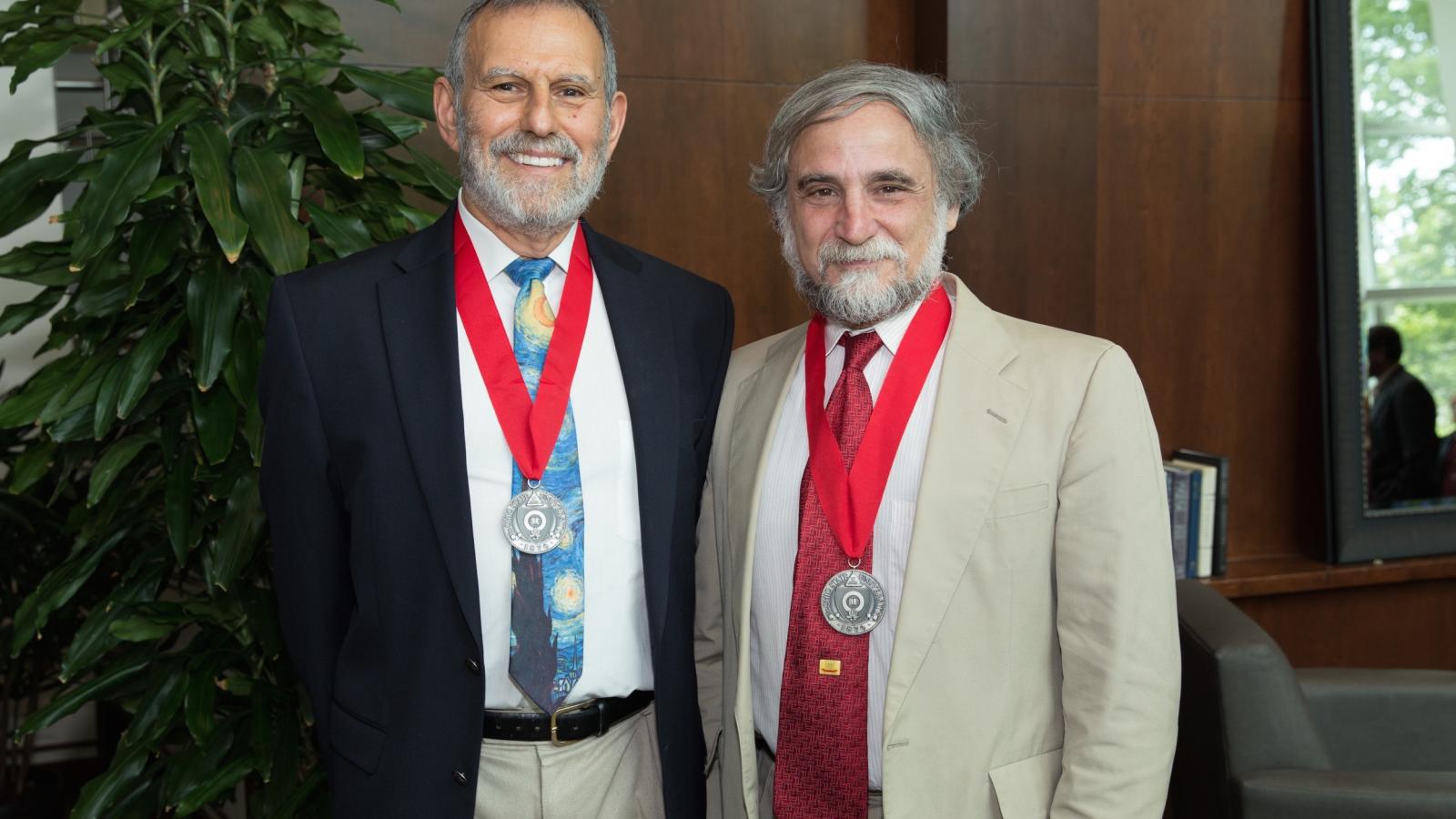 Brian Joseph with Peter Culicover having been awarded the Distinguished University Professorship