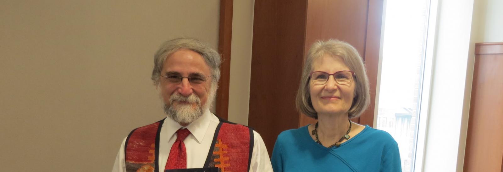 Brian Joseph with his wife Mary from his recent Festschrift